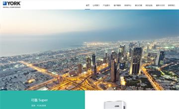 自貢黑羽網(wǎng)絡(luò)網(wǎng)頁制作案例-廣東約克中央空調(diào)銷售服務(wù)中心